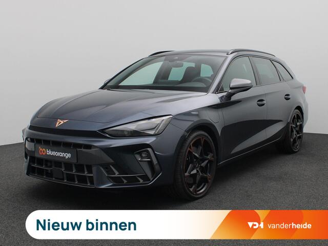 Cupra Leon Sportstourer 1.5 TSI e-Hybrid VZ Performance 272PK DSG Matrix-LED, Achteruitrijcamera, Sennheiser Audio, 19" LM Velgen, Stuur-Stoelverwarming, Adaptieve Cruise Control, Elektr. Verstelbare Voorstoel, Keyless, Elektr. Klep