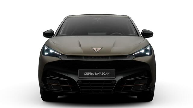 Cupra Tavascan 77kWh Elektromotor 340 1AT VZ Extreme | CUP-kuipstoelen vóór, Nappa leder Enceladus Grey | Digitaal instrumentenpaneel (Virtual Cockpit) | Draadloze Apple CarPlay(TM), Android Auto(TM)
