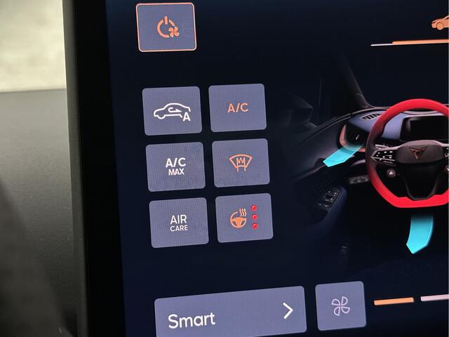 Cupra Tavascan 77 kWh Aero-pack | Nieuw! | Winter-Pack | Warmtepomp | Verlengde Fabrieksgarantie | 7x Op Voorraad | Adaptive Cruise Control | 3-Zone Clima | Verwarmde Voorruit | Keyless-Entry | Sfeerverlichting | Stoelverwarming | Carplay | Stuurverwarming | Getint Glas