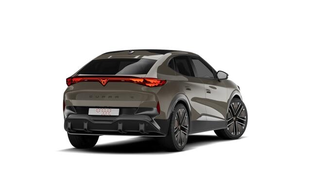 Cupra Tavascan 77kWh Elektromotor 340 1AT VZ Extreme | CUP-kuipstoelen vóór, Nappa leder Enceladus Grey | Digitaal instrumentenpaneel (Virtual Cockpit) | Draadloze Apple CarPlay(TM), Android Auto(TM)