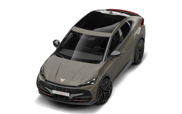 Cupra Tavascan 77kWh Elektromotor 340 1AT VZ Extreme | CUP-kuipstoelen vóór, Nappa leder Enceladus Grey | Digitaal instrumentenpaneel (Virtual Cockpit) | Draadloze Apple CarPlay(TM), Android Auto(TM)