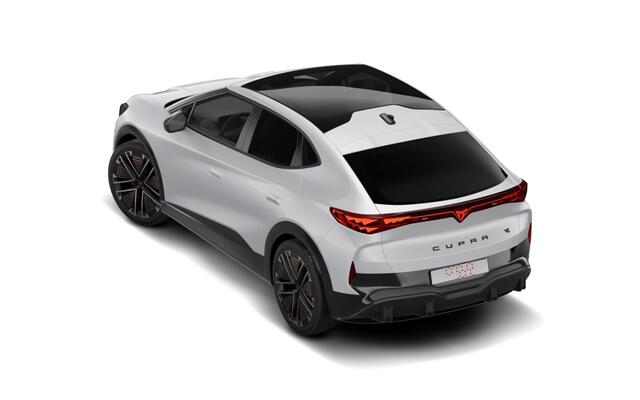 Cupra Tavascan 77kWh Elektromotor 340 1AT VZ Extreme | CUP-kuipstoelen vóór, Nappa leder Enceladus Grey | Digitaal instrumentenpaneel (Virtual Cockpit) | Head-up Display met 'Augmented Reality'