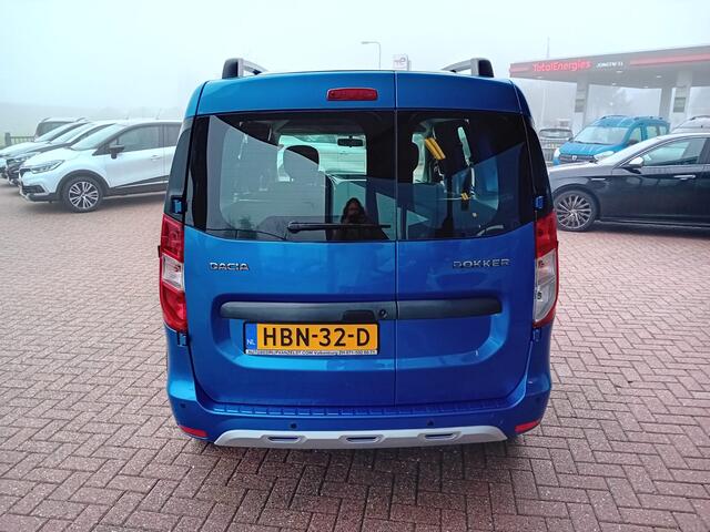 Dacia DOKKER 1.2 TCe S&S Stepway, Airco, Multimedia systeem, Bluetooth telefoonverbinding, Cruise control, Parkeersensoren, Elektrische ramen en spiegels, Lichtmetalen velgen, BOVAG