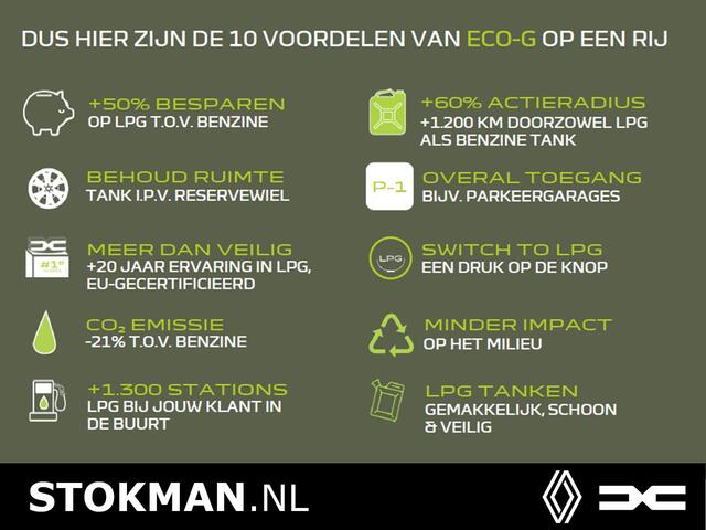 Dacia DUSTER 1.0 TCe 100 PK Bi-Fuel Prestige | Trekhaak | Climate Control | Navigatie | Camera achter | incl. Bovag rijklaarpakket met 12 maanden garantie |