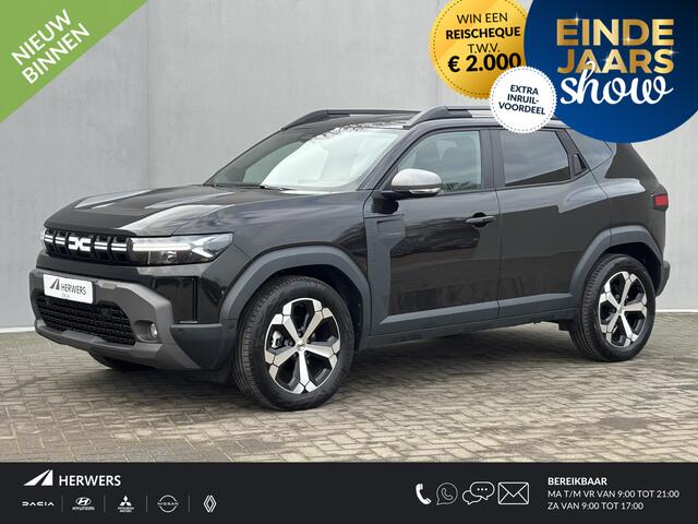 Dacia DUSTER 1.6 Hybrid 140 Journey Automaat / Fabrieksgarantie tot 04-2028<100.000 / Pack parking / Pack Winter / Draadloze telefoon lader / Apple Carplay/Android Auto / Cruise control / Climate control / Stuur & Stoelverwarming /