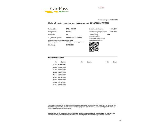 Dacia DUSTER 1.0 TCe Prestige Klima/Navi/Trekhaak/59dkm...