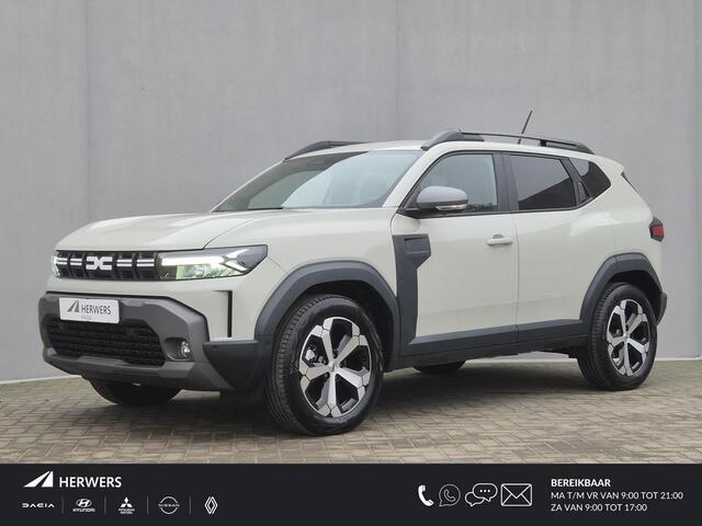 Dacia DUSTER 1.6 Hybrid 140 Journey Automaat / Fabrieksgarantie tot 04-2028 / Stoel & Stuurverwarming / 360 Graden Camera / Draadloze telefoon lader / Apple Carplay & Android Auto / Cruise Control / Climate Control / Dode Hoek Detectie /
