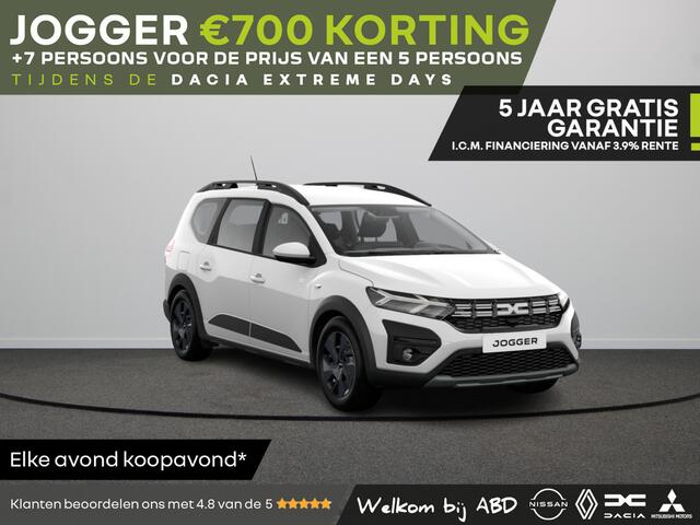 Dacia Jogger Expression TCE 110 | Bekleding 'Expression' | Cruise Control met snelheidsbegrenzer | ISOFIX-bevestigingssysteem voor kinderzitjes op de buitenste zitplaatsen achter