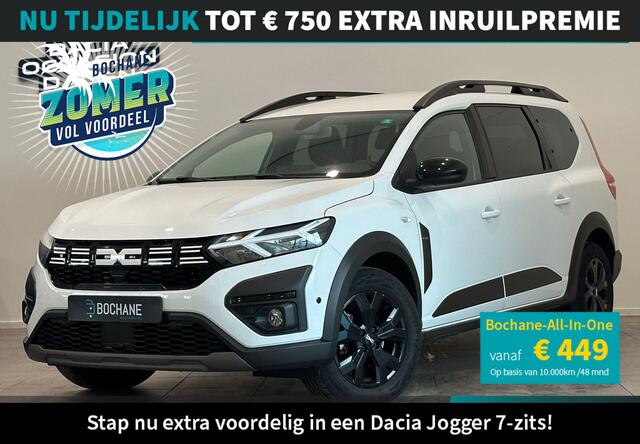 Dacia Jogger 1.0 TCe 110 Extreme 7p. | 7-persoons | Navigatie | Dodehoekdetectie | Parkeersensoren voor, achter en achteruitrijcamera | Apple Carplay/Android Auto