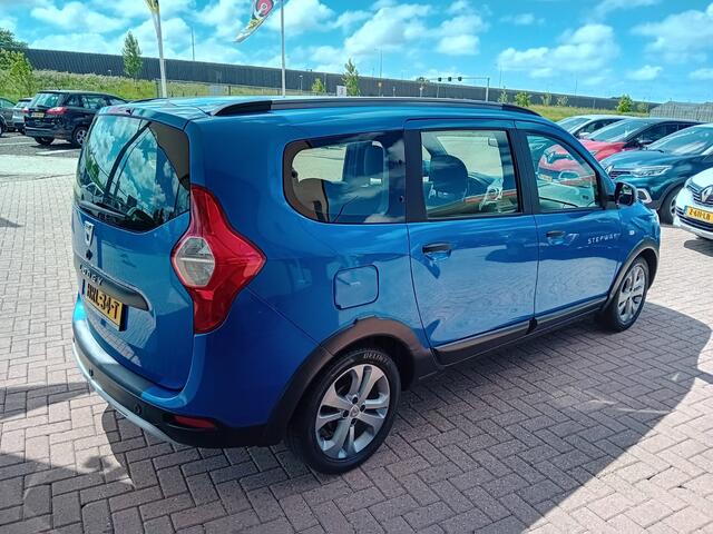 Dacia LODGY 1.2 TCe Stepway 7p., Airco, Multimediasysteem, Cruise control, Navigatie, Parkeersensoren, Elektrische ramen en spiegels, Centrale vergrendeling met afstandsbediening, BOVAG
