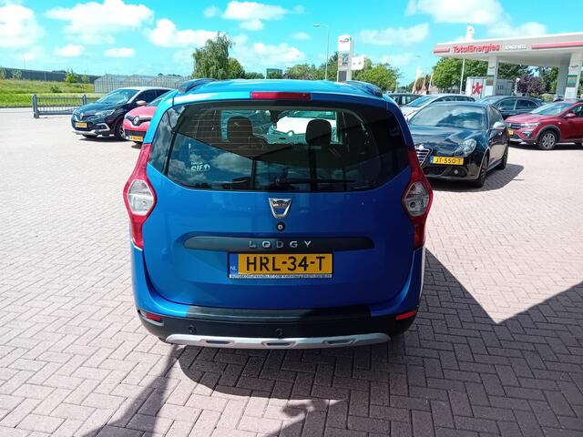 Dacia LODGY 1.2 TCe Stepway 7p., Airco, Multimediasysteem, Cruise control, Navigatie, Parkeersensoren, Elektrische ramen en spiegels, Centrale vergrendeling met afstandsbediening, BOVAG