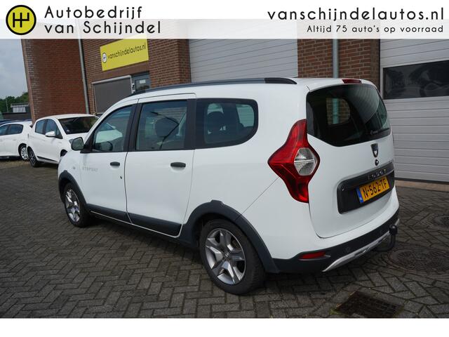 Dacia LODGY 1.3 TCE 131PK STEPWAY 5 PERSOONS ORIGINEEL NEDERLANDS TREKHAAK NAVI ANDROID/APPLECARPLAY AIRCO CRUISECONTROL PARKEERSENSOREN BLUETOOTH ELECTR.RAMEN-SPIEGELS