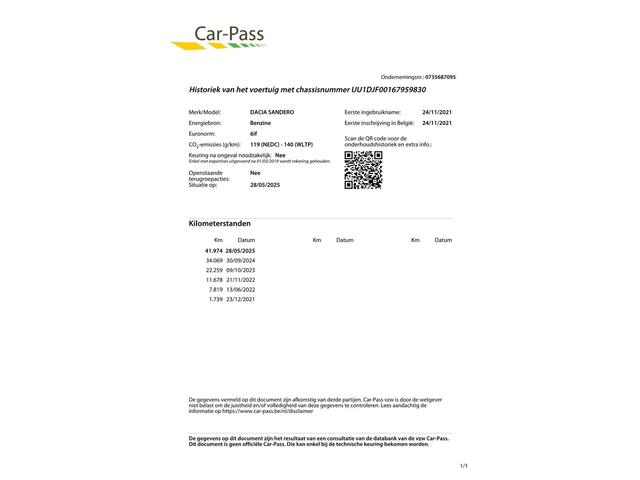 Dacia SANDERO 1.0 TCe 90 Comfort Navi/Camera/Trekhaak/41dkm...