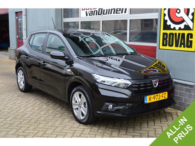 Dacia SANDERO 1.0 TCe 90 Comfort O.a: Clima, Cruise, DAB, Carplay, PDC, Etc. All-in prijs!