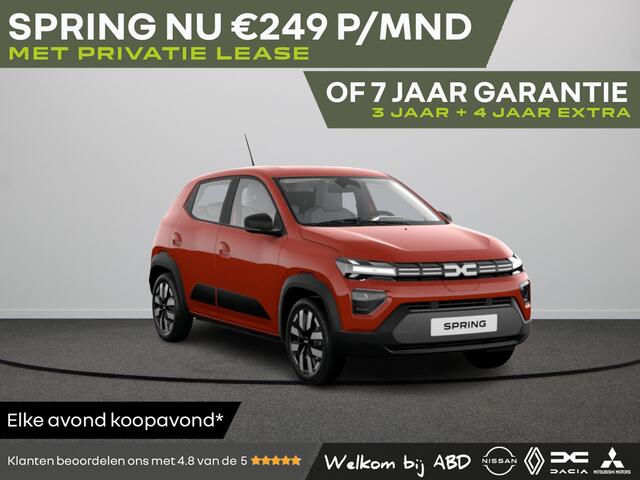 Dacia Spring Expression Electric 65 | Cruise Control met snelheidsbegrenzer | ISOFIX-bevestigingssysteem voor kinderzitjes op de buitenste zitplaatsen achter | Parkeersensoren achter met sonische weergave