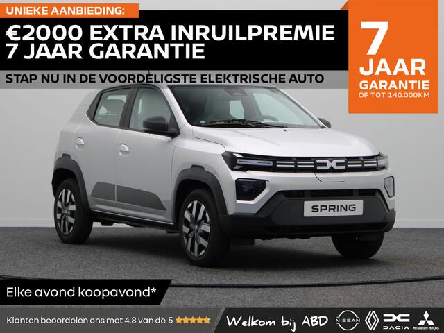 Dacia Spring Expression Electric 65 | Cruise Control met snelheidsbegrenzer | ISOFIX-bevestigingssysteem voor kinderzitjes op de buitenste zitplaatsen achter | Parkeersensoren achter met sonische weergave