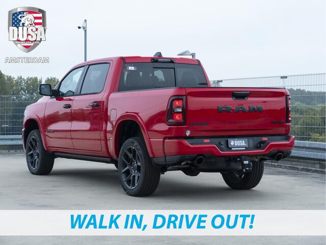 Dodge 1500 RAM Laramie | Night Edition | 2025 Panorama | Niveau regeling | 14,5-inch Touchscreen | Passenger Display Meerprijs extra opties / Accessoires - Deksel, Backflip, Fenders, wraps, Stripings etc