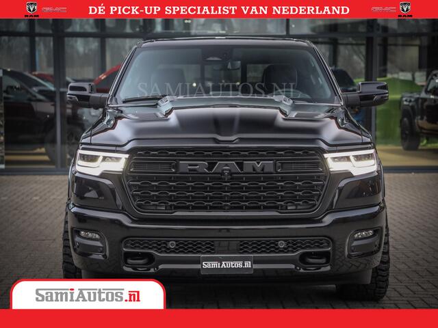 Dodge 1500 Ram Limited Night High Output 540HP 706Nm | Massage + Full Option | De Meest Luxe en Volle Pick-Up in zijn Klasse | Comfortabele Dubbele Cabine met Royale 5 Zitplaatsen | BPM vrij | Nu Leverbaar uit Voorraad | Voorraad Nr 2326 - 5169