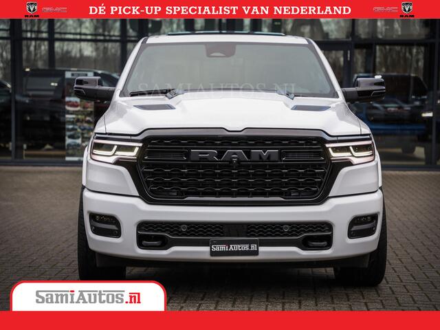 Dodge 1500 Ram Limited Night High Output 540HP 706Nm | Massage + Full Option | De Meest Luxe en Volle Pick-Up in zijn Klasse | Comfortabele Dubbele Cabine met Royale 5 Zitplaatsen | BPM vrij | Nu Leverbaar uit Voorraad | Voorraad Nr 2352 - 7649