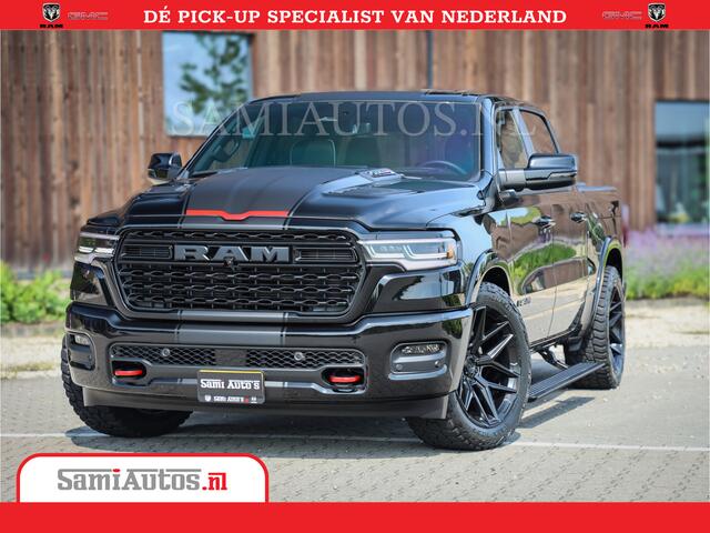 Dodge 1500 Ram Limited Night High Output 540HP 706Nm | Massage + Full Option | De Meest Luxe en Volle Pick-Up in zijn Klasse | Comfortabele Dubbele Cabine met Royale 5 Zitplaatsen | BPM vrij | Nu Leverbaar uit Voorraad | Voorraad Nr 2354 - 3380