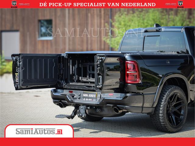 Dodge 1500 Ram Limited Night High Output 540HP 706Nm | Massage + Full Option | De Meest Luxe en Volle Pick-Up in zijn Klasse | Comfortabele Dubbele Cabine met Royale 5 Zitplaatsen | BPM vrij | Nu Leverbaar uit Voorraad | Voorraad Nr 2354 - 3380