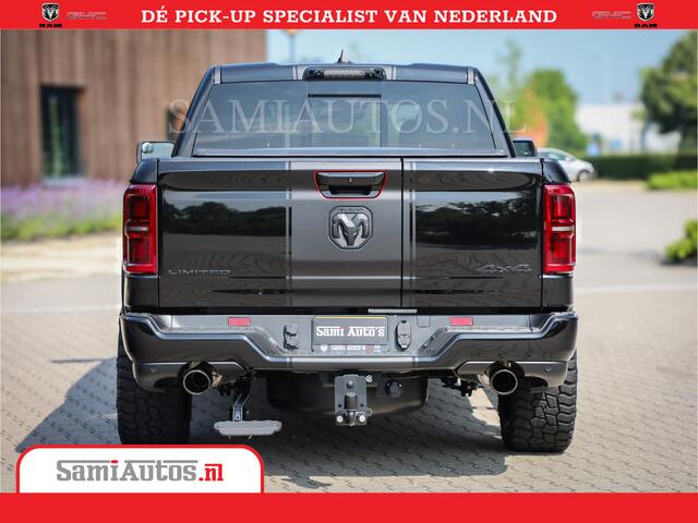 Dodge 1500 Ram Limited Night High Output 540HP 706Nm | Massage + Full Option | De Meest Luxe en Volle Pick-Up in zijn Klasse | Comfortabele Dubbele Cabine met Royale 5 Zitplaatsen | BPM vrij | Nu Leverbaar uit Voorraad | Voorraad Nr 2354 - 3380