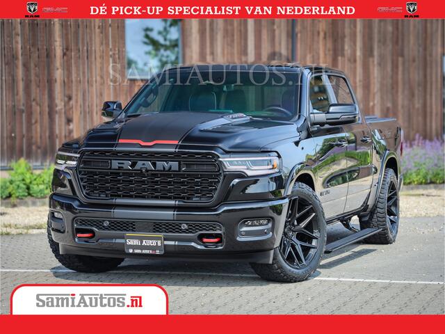 Dodge 1500 Ram Limited Night High Output 540HP 706Nm | Massage + Full Option | De Meest Luxe en Volle Pick-Up in zijn Klasse | Comfortabele Dubbele Cabine met Royale 5 Zitplaatsen | BPM vrij | Nu Leverbaar uit Voorraad | Voorraad Nr 2331 - 5133