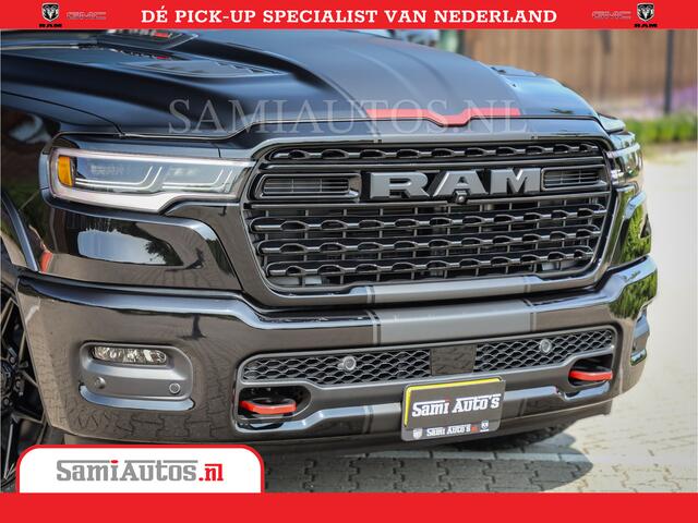 Dodge 1500 Ram Limited Night High Output 540HP 706Nm | Massage + Full Option | De Meest Luxe en Volle Pick-Up in zijn Klasse | Comfortabele Dubbele Cabine met Royale 5 Zitplaatsen | BPM vrij | Nu Leverbaar uit Voorraad | Voorraad Nr 2331 - 5133