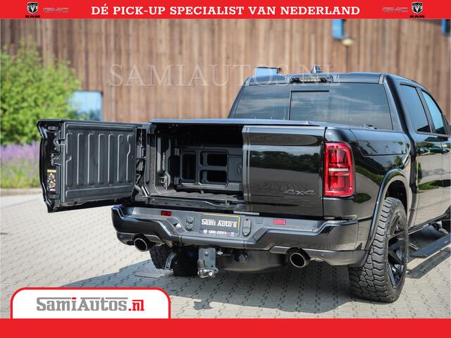 Dodge 1500 Ram Limited Night High Output 540HP 706Nm | Massage + Full Option | De Meest Luxe en Volle Pick-Up in zijn Klasse | Comfortabele Dubbele Cabine met Royale 5 Zitplaatsen | BPM vrij | Nu Leverbaar uit Voorraad | Voorraad Nr 2331 - 5133