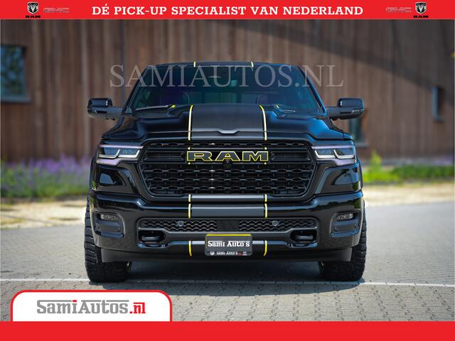 Dodge 1500 Ram Limited Night High Output 540HP 706Nm | Massage + Full Option | De Meest Luxe en Volle Pick-Up in zijn Klasse | Comfortabele Dubbele Cabine met Royale 5 Zitplaatsen | BPM vrij | Nu Leverbaar uit Voorraad | Voorraad Nr 2356 - 0990