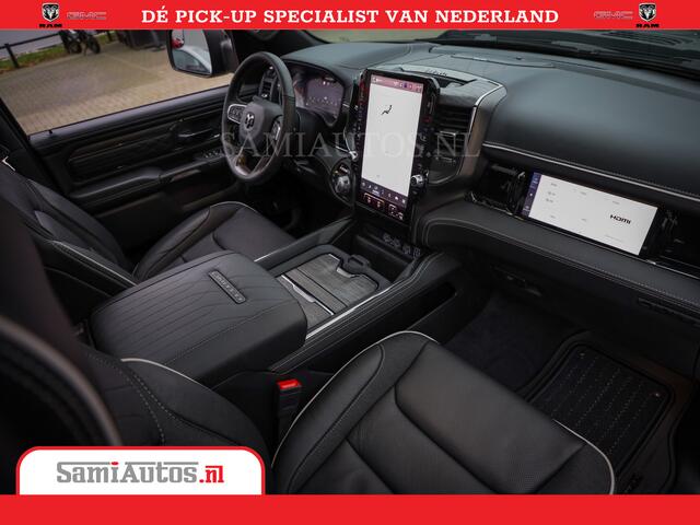 Dodge 1500 Ram Limited Night High Output 540HP 706Nm | Massage + Full Option | De Meest Luxe en Volle Pick-Up in zijn Klasse | Comfortabele Dubbele Cabine met Royale 5 Zitplaatsen | BPM vrij | Nu Leverbaar uit Voorraad | Voorraad Nr 2356 - 0990