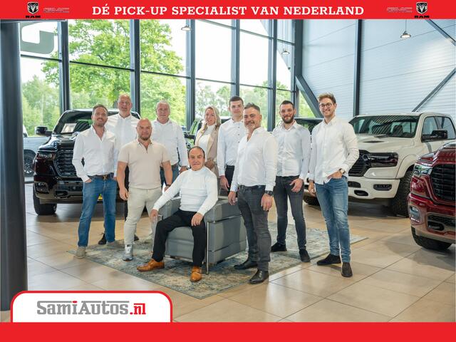 Dodge 1500 Ram Limited Night High Output 540HP 706Nm | Massage + Full Option | De Meest Luxe en Volle Pick-Up in zijn Klasse | Comfortabele Dubbele Cabine met Royale 5 Zitplaatsen | BPM vrij | Nu Leverbaar uit Voorraad | Voorraad Nr 2356 - 0990