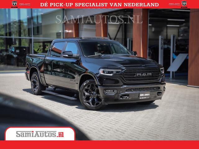 Dodge 1500 RAM LIMITED NIGHT | FULL OPTION | HUD | LUCHTVERING | PANORAMA DAK | ADAPTIVE CRUISE | Comfortabele Dubbele Cabine DC met Royale 5 Zitplaatsen |