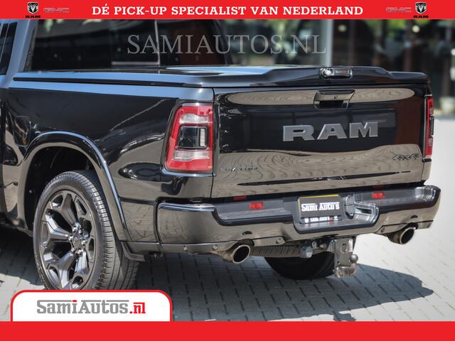 Dodge 1500 RAM LIMITED NIGHT | FULL OPTION | HUD | LUCHTVERING | PANORAMA DAK | ADAPTIVE CRUISE | Comfortabele Dubbele Cabine DC met Royale 5 Zitplaatsen |
