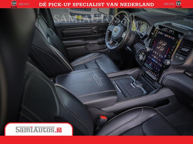 Dodge 1500 RAM LIMITED NIGHT | FULL OPTION | HUD | LUCHTVERING | PANORAMA DAK | ADAPTIVE CRUISE | Comfortabele Dubbele Cabine DC met Royale 5 Zitplaatsen |