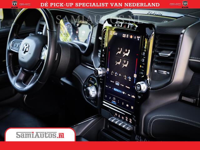 Dodge 1500 RAM LIMITED NIGHT | FULL OPTION | HUD | LUCHTVERING | PANORAMA DAK | ADAPTIVE CRUISE | Comfortabele Dubbele Cabine DC met Royale 5 Zitplaatsen |