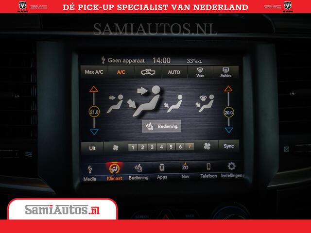 Dodge 1500 Ram BLACK SLT 5.7 HEMI V8 402PK | Morimoto Led | Top Conditie | Eerste Eigenaar | Diamond Black | Comfortabele Dubbele Cabine DC met Royale 5 Zitplaatsen |
