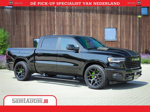 Dodge 1500 Ram Limited Night High Output 540HP 706Nm | Massage + Full Option | De Meest Luxe en Volle Pick-Up in zijn Klasse | Comfortabele Dubbele Cabine met Royale 5 Zitplaatsen | BPM vrij | Nu Leverbaar uit Voorraad | Voorraad Nr 2357 - 5182