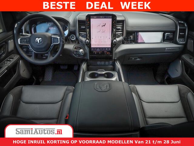 Dodge 1500 RAM Night Premium | Full Option | De Meest Luxe Pick-Up in zijn Klasse | Comfortabele Dubbele Cabine met Royale 5 Zitplaatsen | BPM vrij | Nu Leverbaar uit Voorraad | Voorraad Nr 2285 - 7648