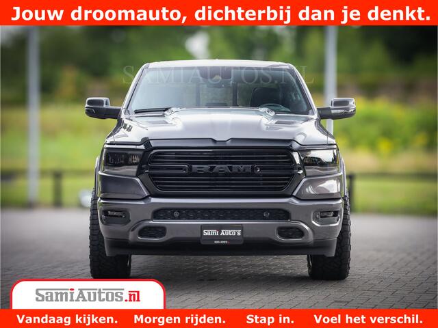 Dodge 1500 Ram Laramie Night 5,7 V8 402PK | Krachtige Hemi | Zeer Rijk Uitgevoerd | Comfortabele Dubbele Cabine met Royale 5 Zitplaatsen | Granite Crystal | BPM vrij | Nu Leverbaar uit Voorraad | Voorraad Nr 2371 - 2297