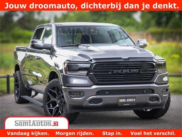 Dodge 1500 Ram Laramie Night 5,7 V8 402PK | Krachtige Hemi | Zeer Rijk Uitgevoerd | Comfortabele Dubbele Cabine met Royale 5 Zitplaatsen | Granite Crystal | BPM vrij | Nu Leverbaar uit Voorraad | Voorraad Nr 2371 - 2297