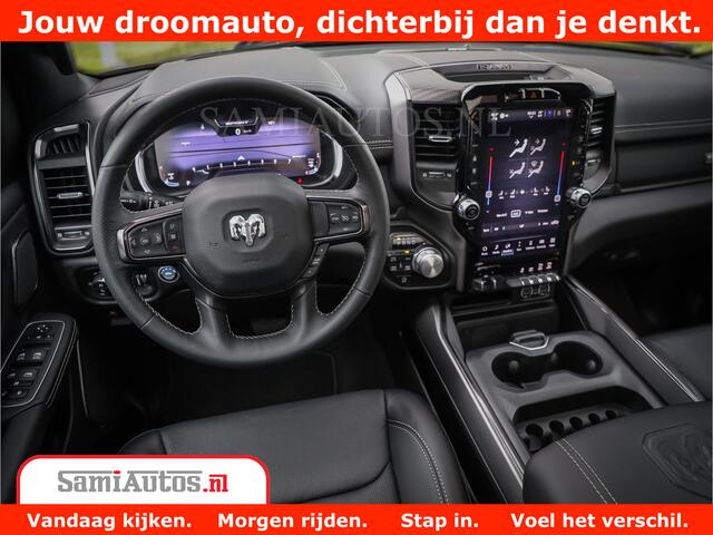 Dodge 1500 Ram Laramie Night 5,7 V8 402PK | Krachtige Hemi | Zeer Rijk Uitgevoerd | Comfortabele Dubbele Cabine met Royale 5 Zitplaatsen | Granite Crystal | BPM vrij | Nu Leverbaar uit Voorraad | Voorraad Nr 2371 - 2297