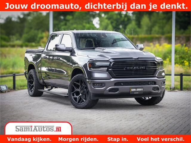 Dodge 1500 Ram Laramie Night 5,7 V8 402PK | Krachtige Hemi | Zeer Rijk Uitgevoerd | Comfortabele Dubbele Cabine met Royale 5 Zitplaatsen | Granite Crystal | BPM vrij | Nu Leverbaar uit Voorraad | Voorraad Nr 2371 - 2297