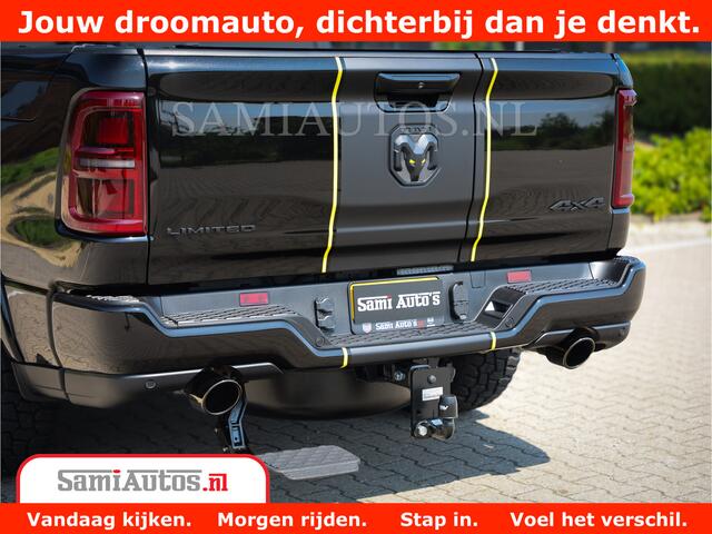 Dodge 1500 Ram Limited Night High Output 540HP 706Nm | Massage + Full Option | De Meest Luxe en Volle Pick-Up in zijn Klasse | Comfortabele Dubbele Cabine met Royale 5 Zitplaatsen | BPM vrij | Nu Leverbaar uit Voorraad | Voorraad Nr 2327 - 5407