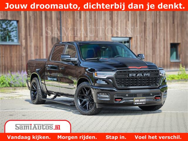 Dodge 1500 Ram Limited Night High Output 540HP 706Nm | Massage + Full Option | De Meest Luxe en Volle Pick-Up in zijn Klasse | Comfortabele Dubbele Cabine met Royale 5 Zitplaatsen | BPM vrij | Nu Leverbaar uit Voorraad | Voorraad Nr 2331 - 5133