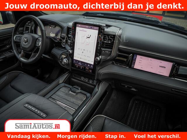 Dodge 1500 Ram Limited Night High Output 540HP 706Nm | Massage + Full Option | De Meest Luxe en Volle Pick-Up in zijn Klasse | Comfortabele Dubbele Cabine met Royale 5 Zitplaatsen | BPM vrij | Nu Leverbaar uit Voorraad | Voorraad Nr 2331 - 5133