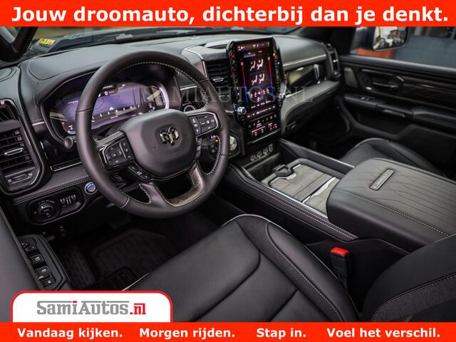 Dodge 1500 Ram Limited Night High Output 540HP 706Nm | Massage + Full Option | De Meest Luxe en Volle Pick-Up in zijn Klasse | Comfortabele Dubbele Cabine met Royale 5 Zitplaatsen | BPM vrij | Nu Leverbaar uit Voorraad | Voorraad Nr 2331 - 5133