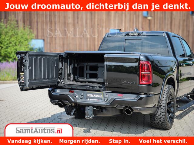 Dodge 1500 Ram Limited Night High Output 540HP 706Nm | Massage + Full Option | De Meest Luxe en Volle Pick-Up in zijn Klasse | Comfortabele Dubbele Cabine met Royale 5 Zitplaatsen | BPM vrij | Nu Leverbaar uit Voorraad | Voorraad Nr 2331 - 5133