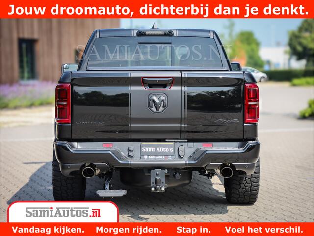 Dodge 1500 Ram Limited Night High Output 540HP 706Nm | Massage + Full Option | De Meest Luxe en Volle Pick-Up in zijn Klasse | Comfortabele Dubbele Cabine met Royale 5 Zitplaatsen | BPM vrij | Nu Leverbaar uit Voorraad | Voorraad Nr 2331 - 5133