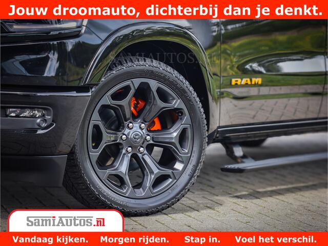 Dodge 1500 Ram LIMITED | 5.7 V8 HEMI | HUD | BOM VOL | LUCHTVERING | PANORAMA | ADAPTIVE CRUISE | 360 CAM | 3500KG | LEDER | DUBBELE CABINE | BPM VRIJ | LANE ASSIST | APPLE CARPLAY